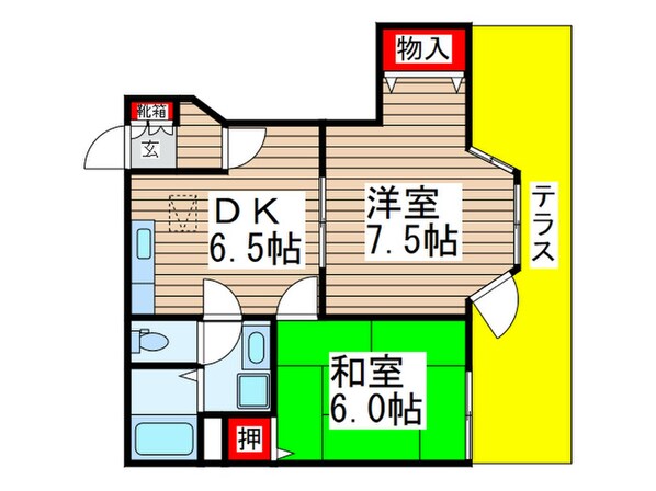 エクセルハイツの物件間取画像